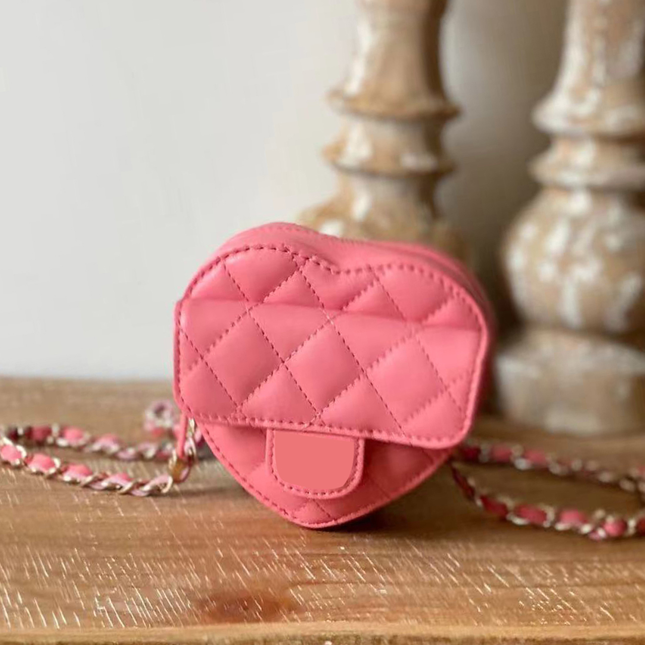 

Valentine's Day care bag luxury cross body Love bag Rose black white Blue Champagne purple Chain Ringer bag Artifact of confession