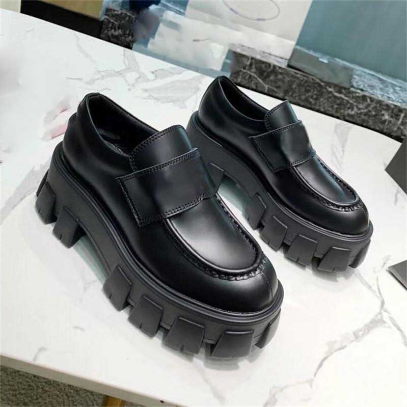 

Designer Monolith Casual Shoes Men Women Loafers Soft Cowhide Leather Increase Platform Shoe Cloudbust Classic Patent Matte Loafer