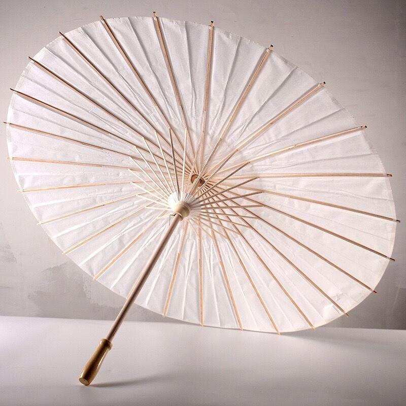 

Bridal Wedding Parasols White Paper Umbrellas Beauty Items Chinese Mini Craft Umbrella Diameter 60pcs