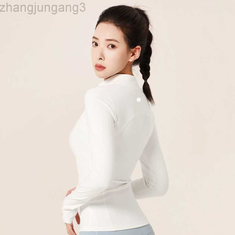 

Designer Yoga Short Jacker Coat Women' Autumn Winter Hooded Zipper Sports Coat Casual Outdoor Fitness Running Dance Top Lululemens Womens White, Violet
