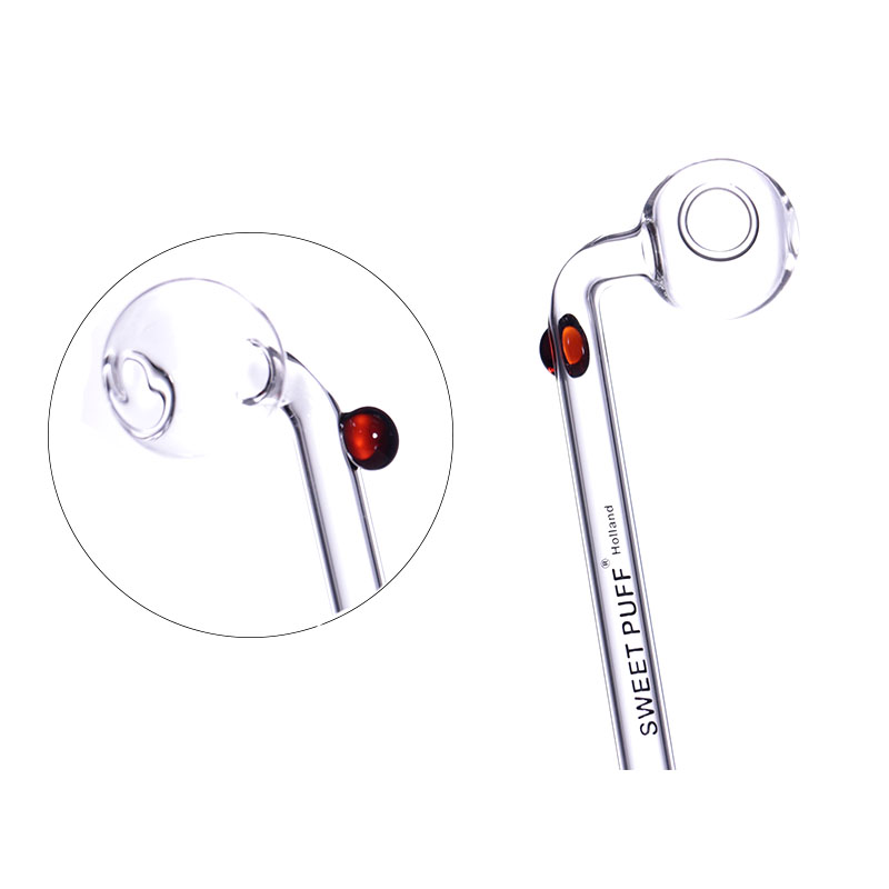 

Smoking Pyrex Curved Glass Pipes Original Oil Burner Pipe 14cm 16cm glass Clear Quality Tube Handmade for Wax Concentrate