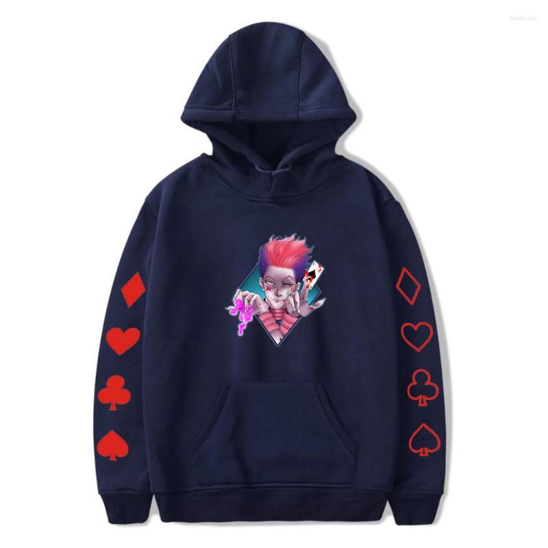 

Men's Hoodies Fashion Hisoka Men Women Sweatshirts Harajuku Hooded Hip Hop Hoodie Boys Girls Casual Navy Blue Pullovers, Red