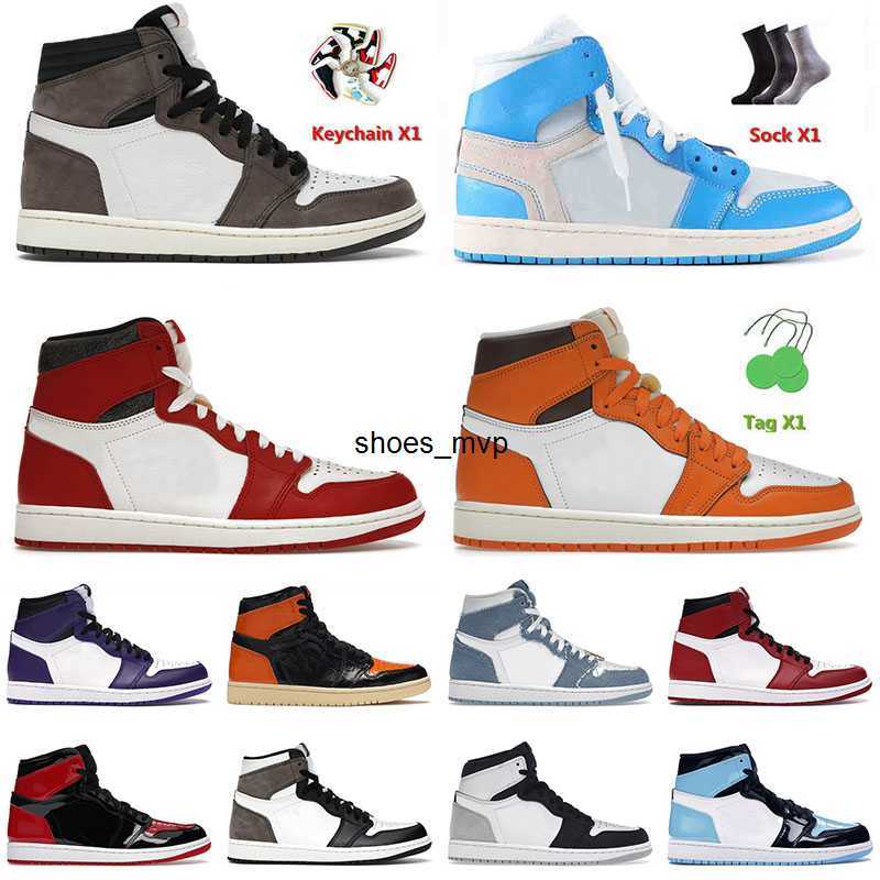 

Men OG Basketball Shoes 1 1s Jumpman Sneakers Starfish Lost And Found University Blue Denim Ts x Black Phantom Gorge Green Bred Patent, A30 mid pink black 36-46
