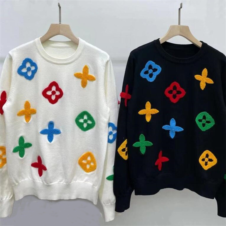 

23SS spring new women's Sweaters brand Casual Womens Designer sweaters, White