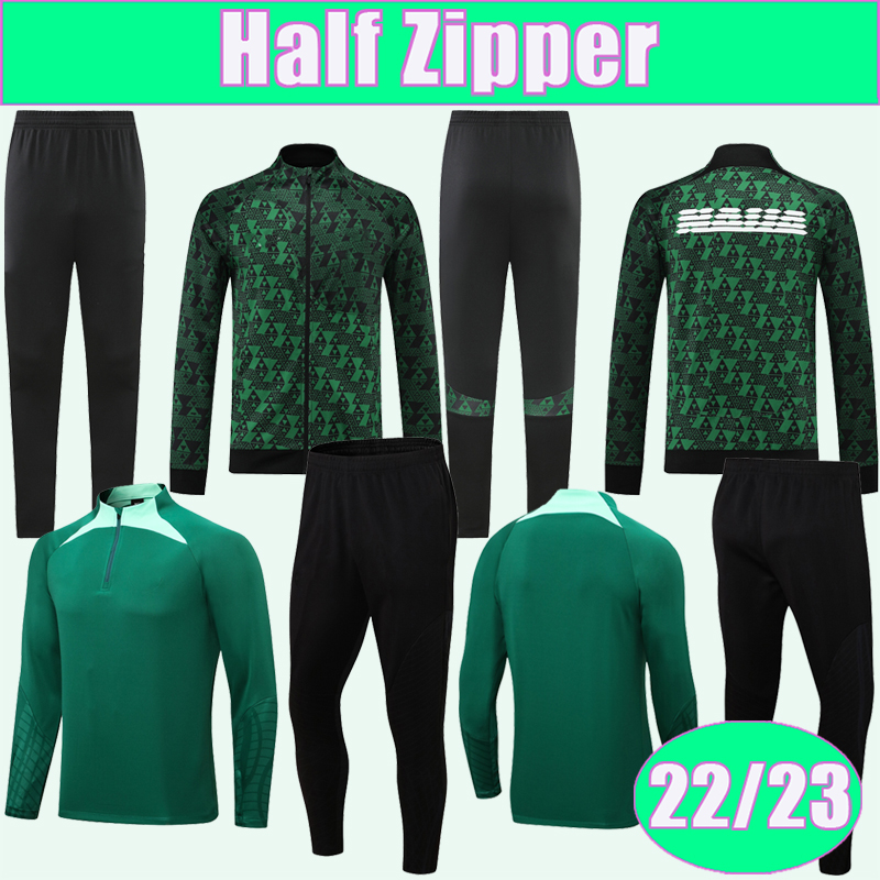 

22 23 AHMED MUSA MIKEL Training Wear Kit Suit Soccer Jerseys National Team OKECHUKWU IHEANACHO A. IWBOI OKECHA Adult Half Zip Tracksuit Football Shirts, Wyg657 22 23 half zipper green
