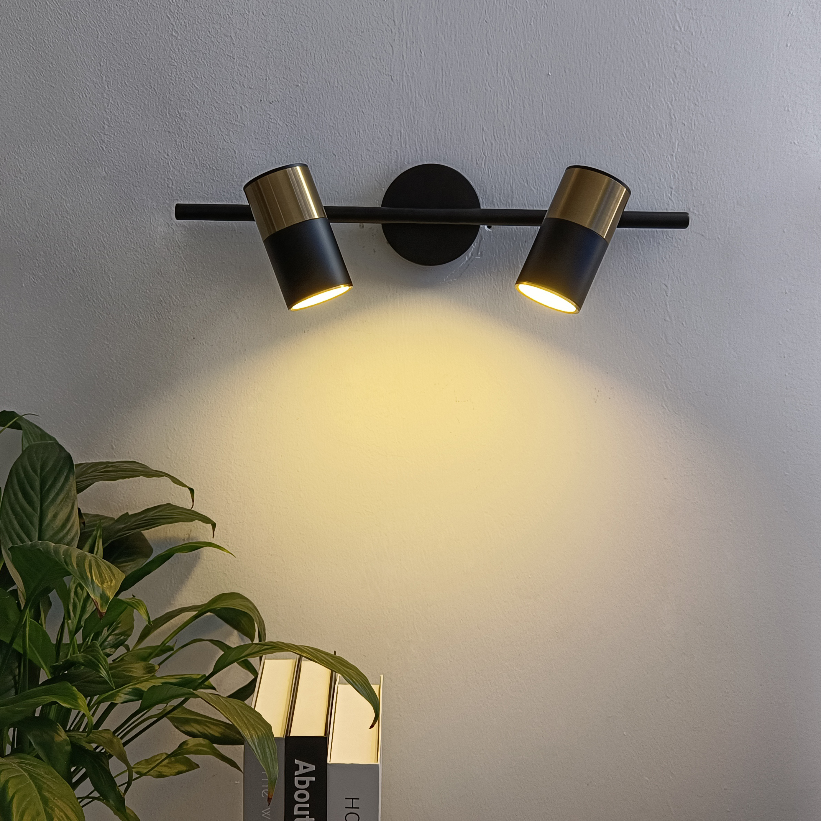 

Nordic wall lamps Black Gold Iron lampshade Art decor bedroom bedside lamp E27 bathroom LED mirror light