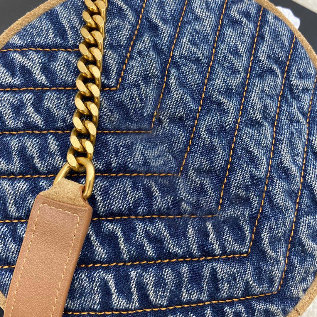 

Shoulder bags evening bags handbags chain purse fashion handbag wave lady purses presbyopic card holder bag messenger denim canvas women chains luxury, Blue