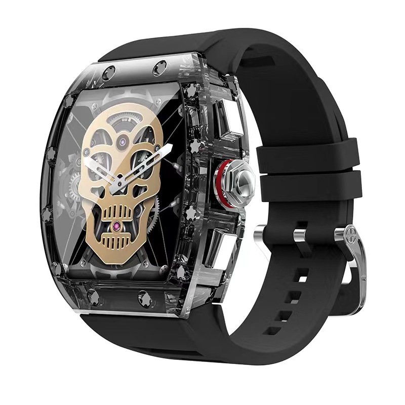 

High-end bucket luxury IP68Waterproof Smart watch with call function compatible with Android and iOS, Green