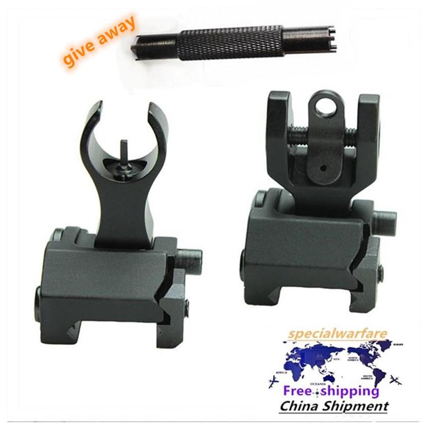 

AR15 Front and Rear Flip up Iron Sights Back-up Iron Sights Factory direct s302z
