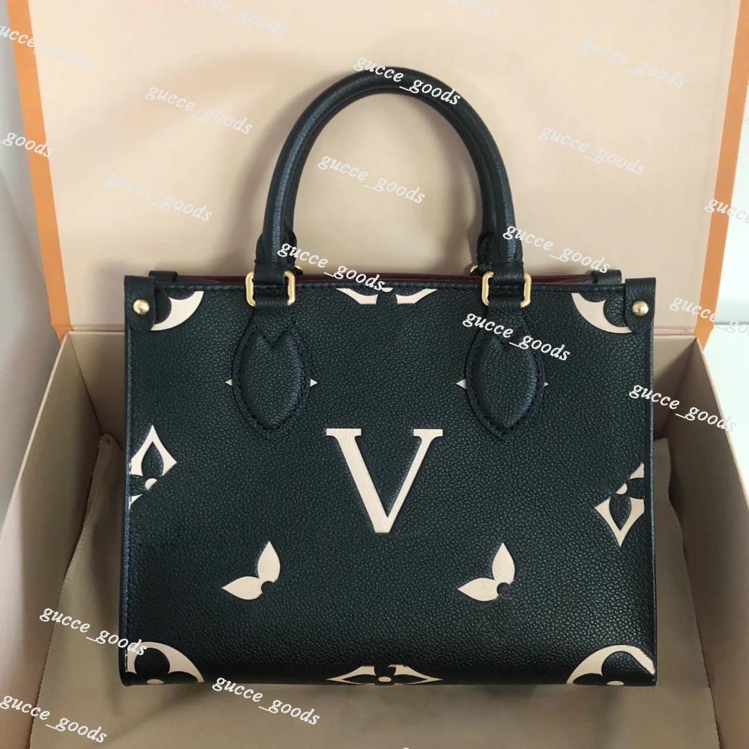

MM GM High Quality Onthego louise vuitton bag luxurys designers womens handbags flower tote ladies Casual PVC leather shoulder bags female big purse handbag M45320, No.1