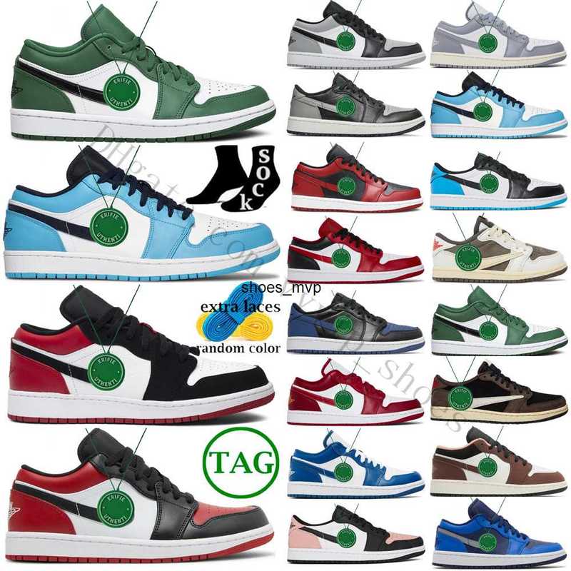 

OG Jumpman 1s lows Reverse Basketball Shoes Black White red Toe Grey Chicago Bred Patent University Blue Hype Royal Dark Mocha Mens, Color # 7