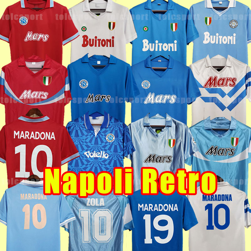 

Maradona Napoli Retro Soccer Jerseys vintage Coppa Italia Naples classic Football shirts 86 87 88 89 90 91 92 93 1986 1987 1988 1989 1991 1992 1993 1990