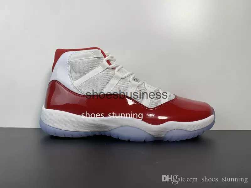 

New Jumpman 11 Cherry Retro Shoes White Red Basketball Sneakers Trainers Women Mens Unisex GYM Training With Original