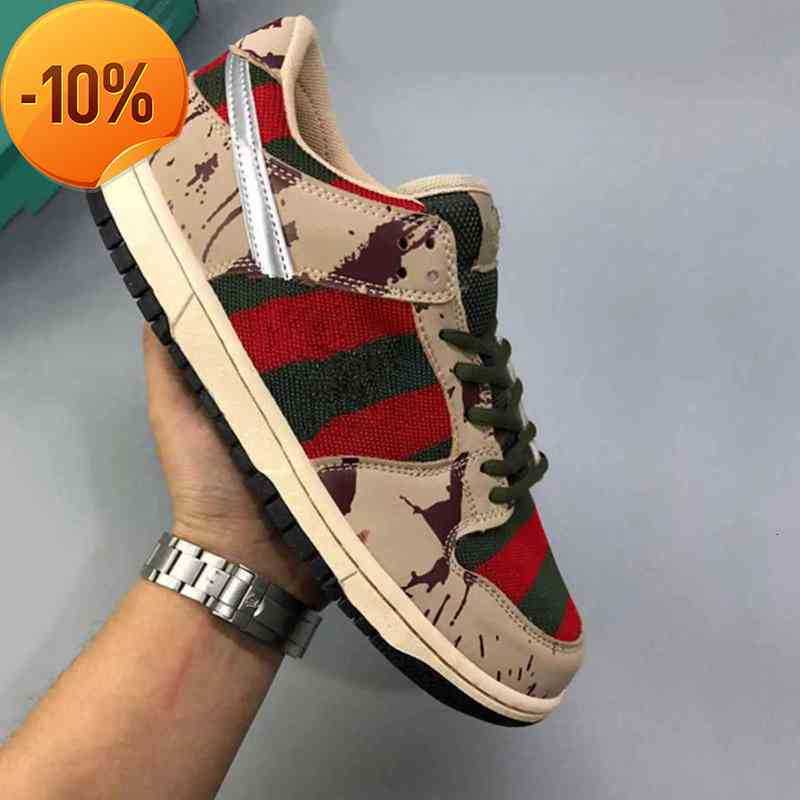 

TopOG Pro Freddy Krueger dunks with boxes runong shoes Degrees Mesh Green Men Women OG Cement Black Grey Red Fire Designer Sport 1th.