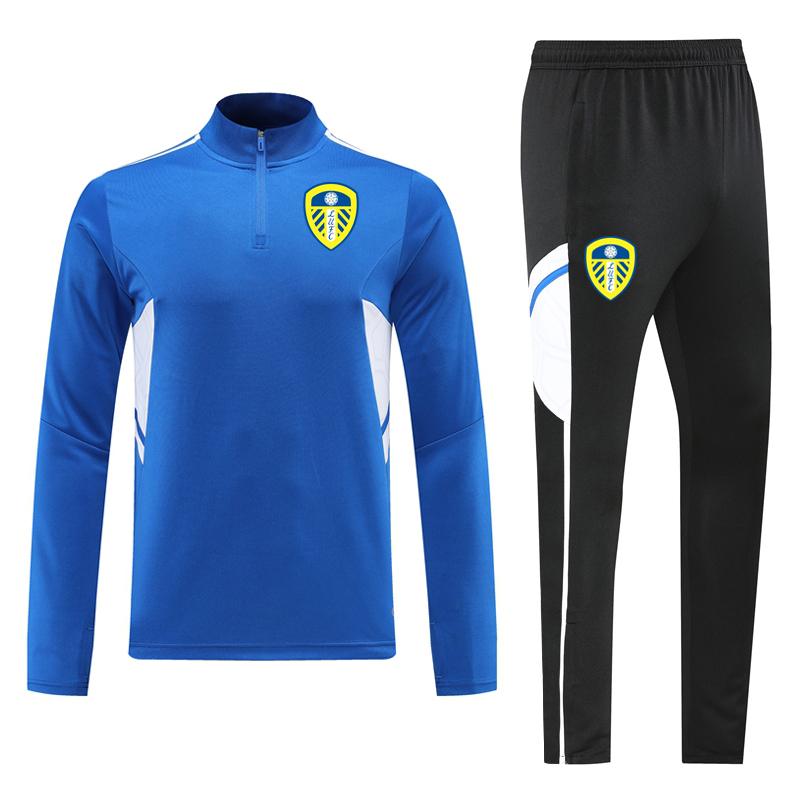 

Leeds Men's Tracksuits soccer sportswear sets adult Sports Casual jackets and pants winter football training weat kits Personal Group Custom Printed, Dark blue