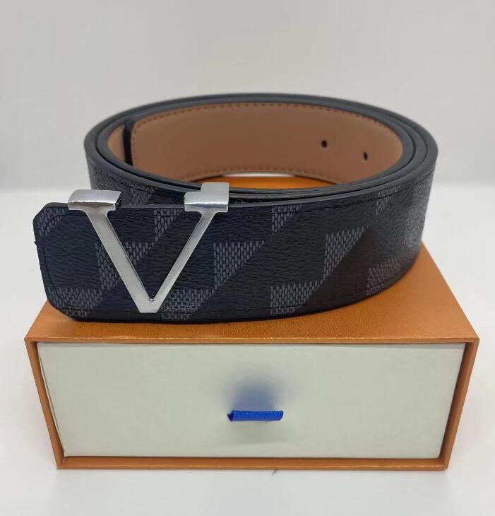 

2022 Luxury design Mens Belt Fashion Men Leather Black Business Belts Women Gold Buckle Womens Classic Casual Ceinture with Orange Box, With box