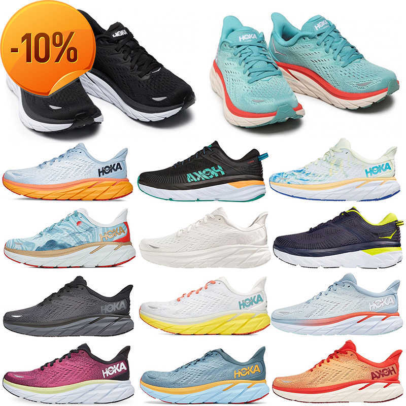 

new 2023 Running Casual Shoe Trainers Outdoor Sneakers Blue Fog Fiesta White Black Together Orange 2022 Women Men Hoka One Clifton 8 Anacapa Low, C4 36-45 together