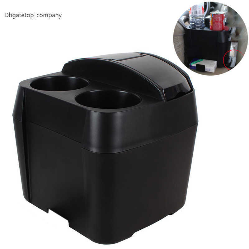 

Black multi-function cup holder car trash can beverage bottle holder automatic trash can cloth clip