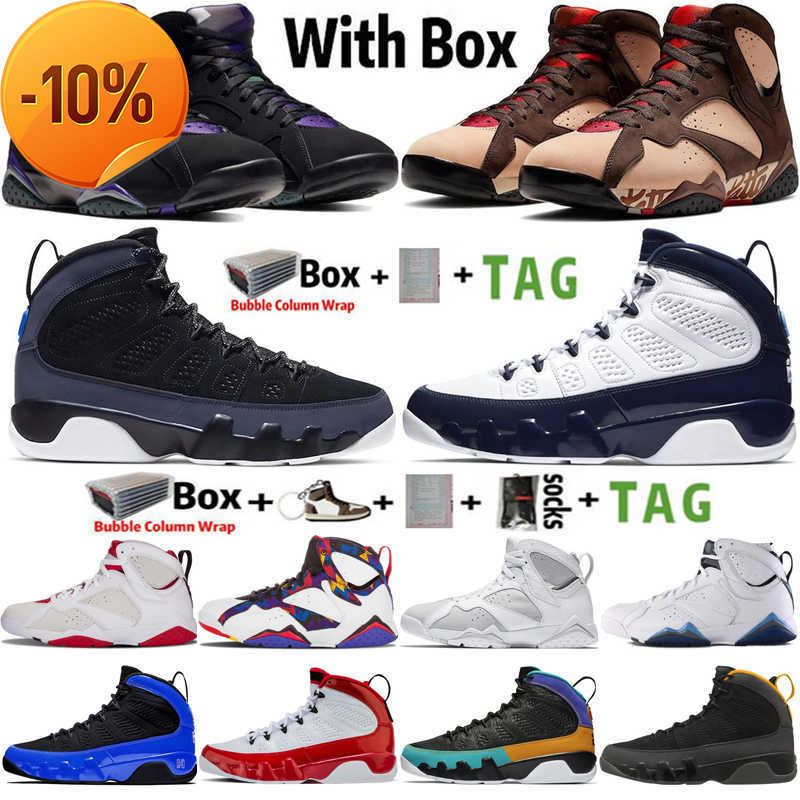 

Low 2023 with Box Jumpman 7 7s Patta x Ray Allen Hare Mens Basketball Shoes 9 9s Unc Bred University Gold Racer Blue Men Sport Women Sneaker