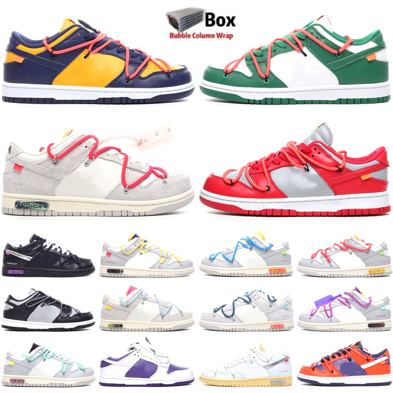 

2023 Skate sb duns Low Running Shoes Lot The 01-50 University Blue Futura Green Yellow White Men Women Trainers Sneakers 36-48, Color 6