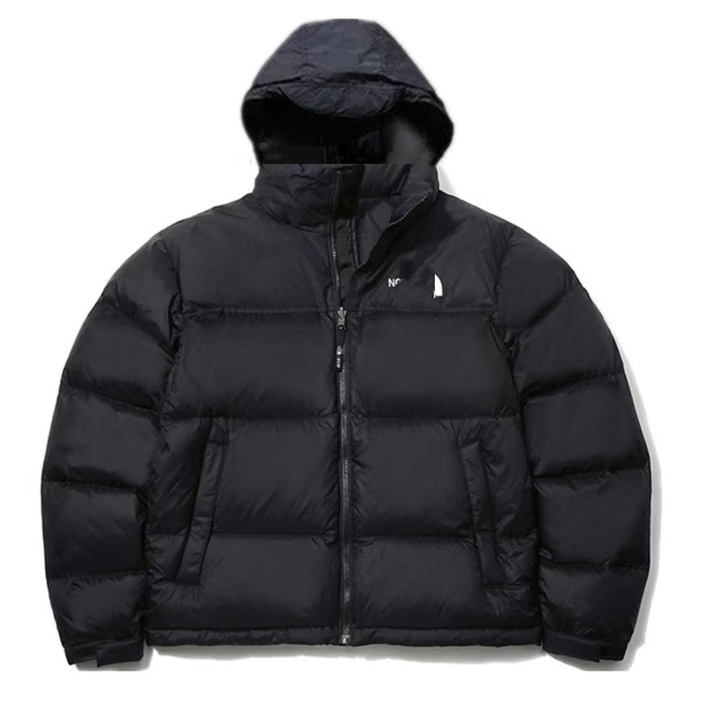 

Men's North Designer DIY Sweatshirts black Down & Parkas with hood winter puffer thickening warm coat Fashion clothing