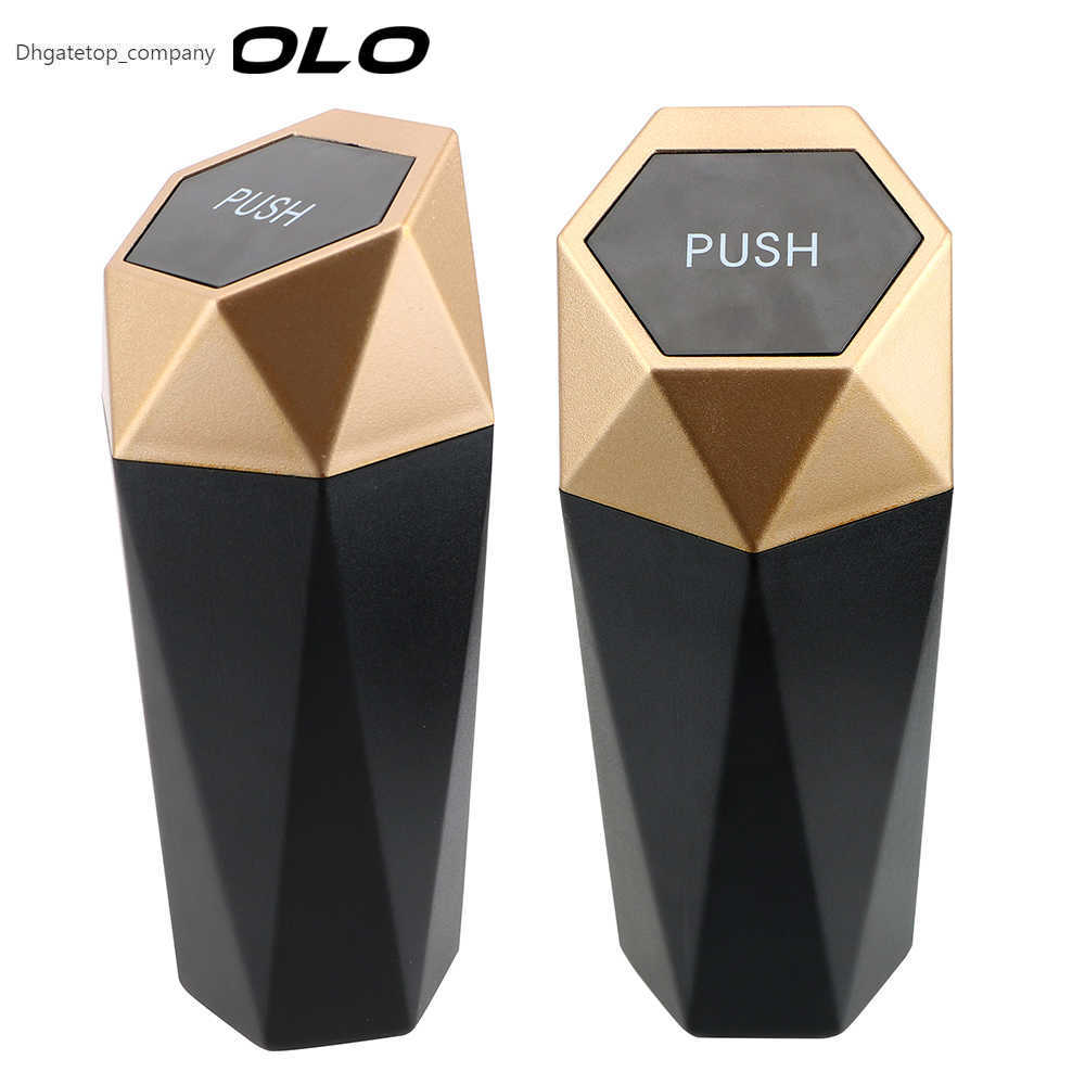 

YOSOLO Mini Garbage Bin Trash Bin Car Trash Can for Car Home Bedroom Office Portable Car Dustbin with Lid Interior Accessories