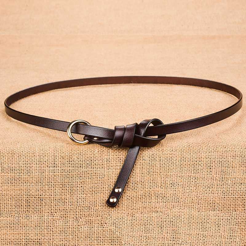 

Coffee Ring buckle belt women's fine black simple versatile student decorativefor man woman, Army green