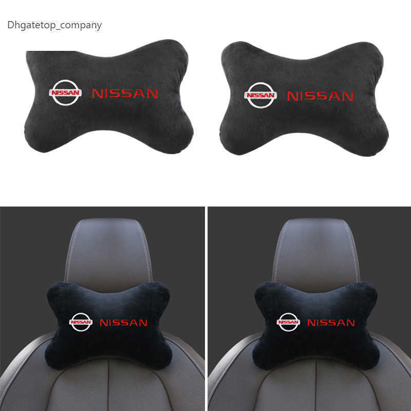 

1pcs Car Headrest Cover Auto Seat Cover Head Neck Rest Pillow for Nissan Nismo X-trail Qashqai Tiida Teana Juke Accessories