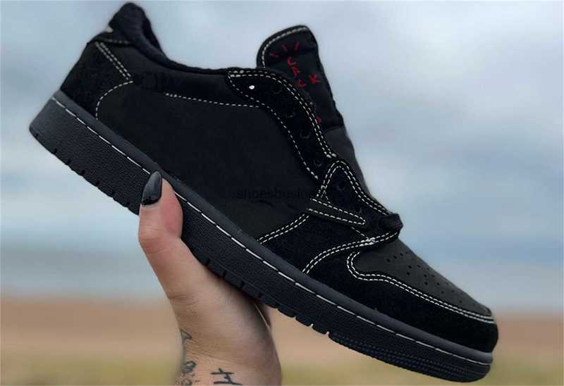 

Authentic 1 Low OG TS Shoes Black Phantom Travis Fragment Reverse Mocha Cactus Olive Men Women Sports Scotts Sneakers With Original Size