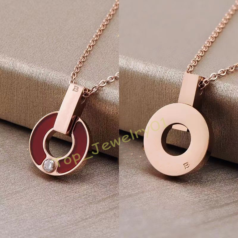 

WomensJewelry Shell pendant necklace gem pendants necklace diamond gold Sweat-proof and colorfast ladies fashionHigh Valentine's Day