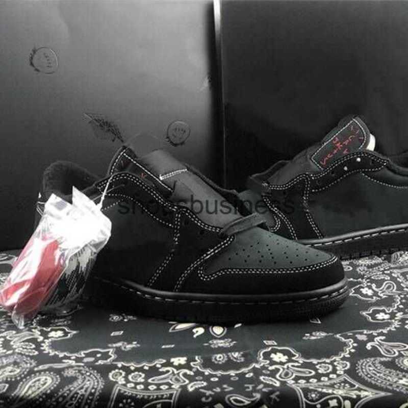

Travis Scotts x 1 Low Casual Shoes Black Phantom Basketball DM7866-001 Authentic Cactus Jack Men Sports Sneaker Outdoor Trainers With