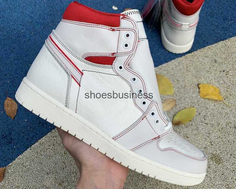 

Basketball Shoes Outdoor Sneakers Trainers Black White Gym Red With Jumpman 1S High Og Sail Men Women, #1