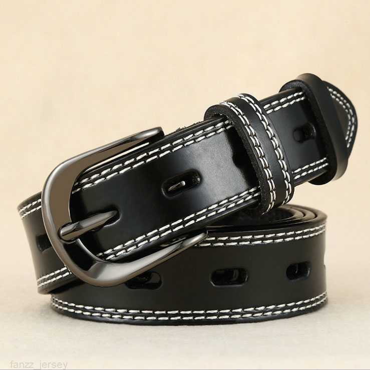 

Fashion Luxury Men Designers Belts Big gold buckle genuinefor man woman, White