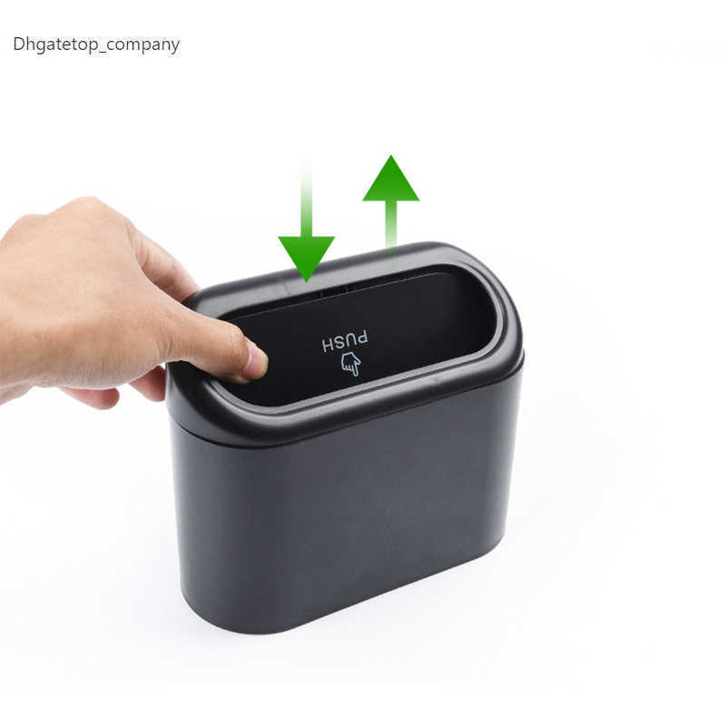 

1Pcs Car Interior Accessories Trash Bin Auto Vehicle Black Rubbish Can Trash Dustbin Garbage Car Storage Box for Car Ashtray