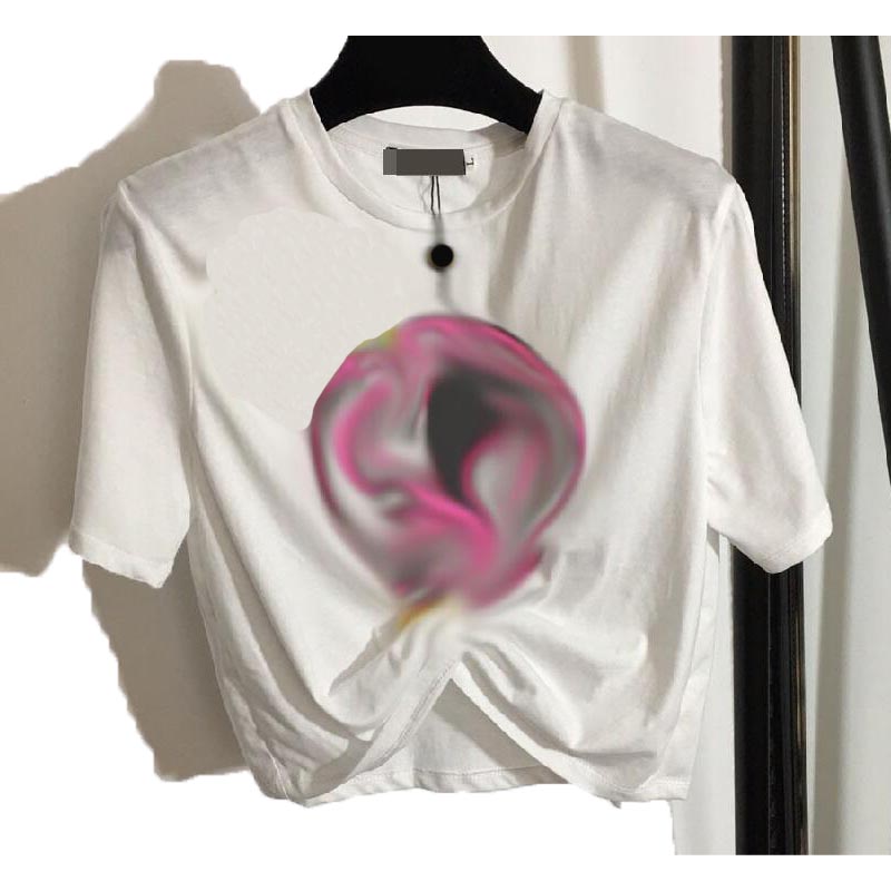 

SS Designer Letter Printed T Shirt Tee Fashion High Street Short Sleeves Summer Casual T-Shirt Designers Women Short outfit Crew Neck Tees Multiple colors Size S M, No17