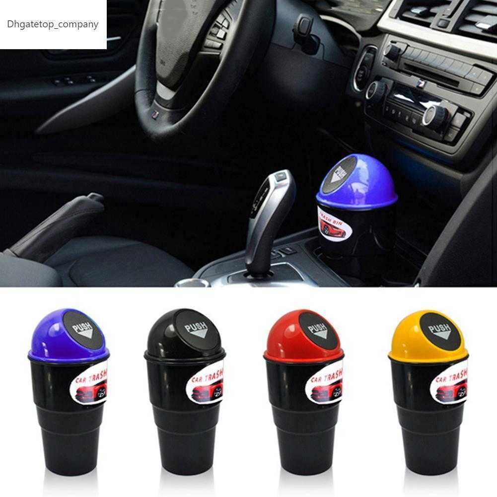 

Mini Multi-functional Car Vehicles Trash Bin Rubbish Garbage Can Storage Box