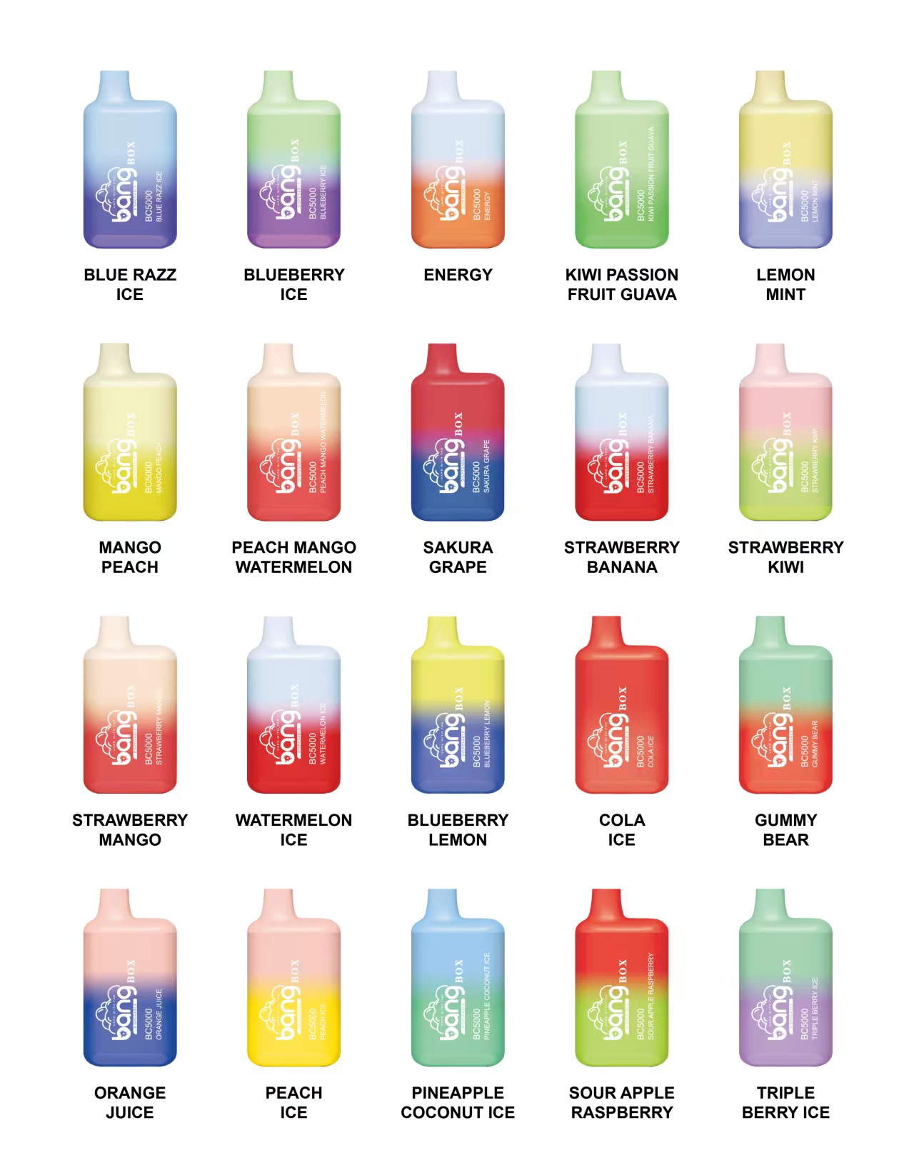 

Puff Bang bc5000 disposables Vapes e cigarette Zooy Bar 5000 Puffs disposable Vape Mesh Coil 13Ml 650Mah Type-C Rechargeable Battery Pre-filled Vaper desechables