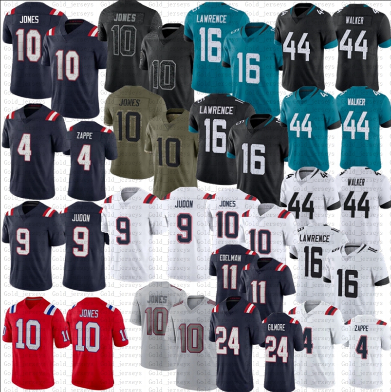

Matt Judon Football Jerseys 4 Bailey Zappe Mac Jones Julian Edelman Travon Walker Trevor Lawrence, As