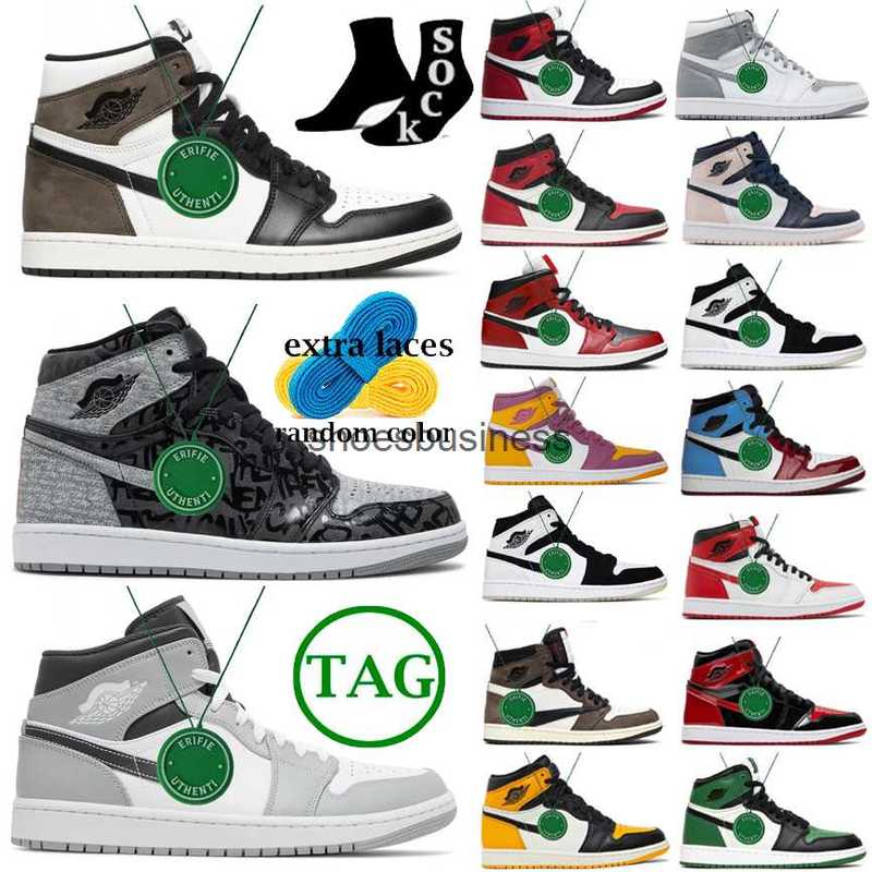 

Basketball Shoes Sneakers Trainers University Blue Bordeaux Dark Mocha Pollen Barely Rose Light Smoke Grey Twist Black White Jumpman 1S 1, Box