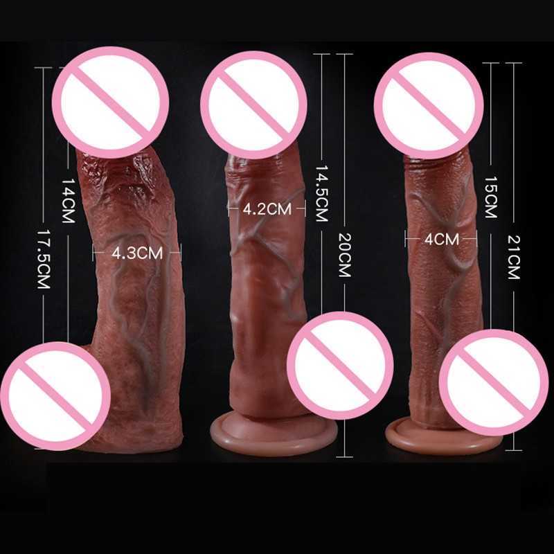 

Sex massager Realistic Penis Huge Dildos for Women Lesbian Toys Big Fake Dick Feminine Masturbation Tools Adult y yshop, Style02(17.3cm)