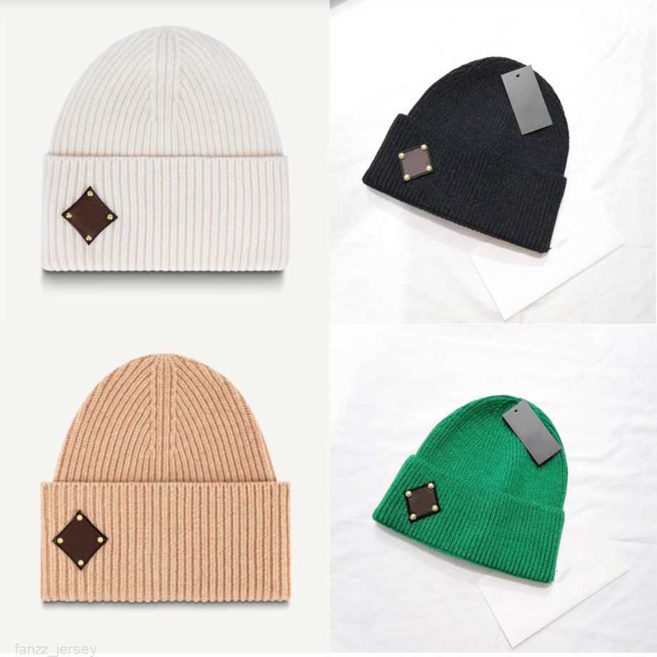 

Designer Fashion Winter Knitted Beanie Woolen Hat Women Chunky Knit Thick Warm faux fur pom Beanies Hats Female Bonnet Beanie Caps 8 colorsfor man woman, Blue