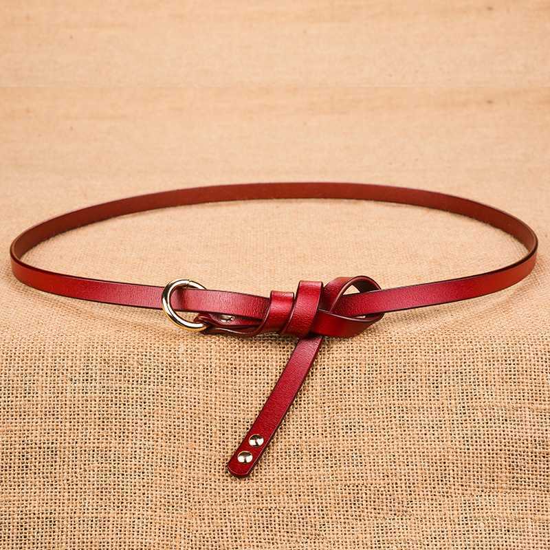 

Red Ring buckle belt women's fine black simple versatile student decorativefor man woman, Army green
