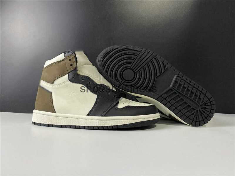 

New Exclusive 1 High OG Basketball Designer Shoes Sail Dark Mocha Black White Fashion Sport Zapatos Sneakers Good Quality Ship With