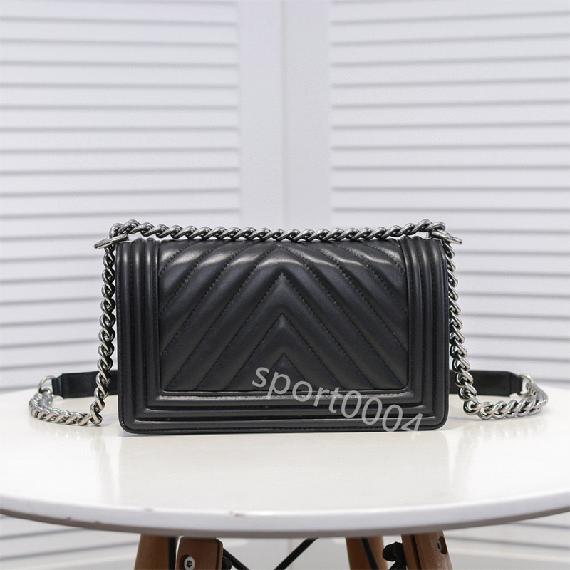 

Brand caviar cowhide handbag women's shoulder bag square metal buckle letter leather messenger bag cross bags 20cm 25cm, Make up the difference