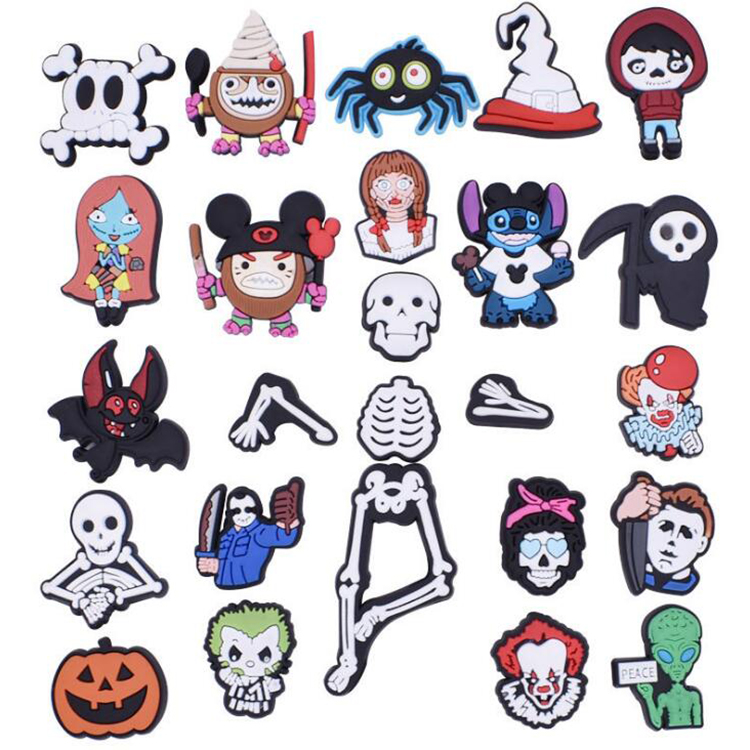 

wholesale custom croc charms new PVC anime cartoon cute designer croc shoe charm