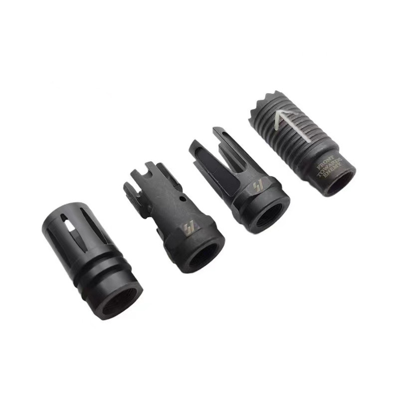 

Tactical Accessories Steel Jinming AK SI Fire Cap Muffler 14mm Reverse Teeth Jinming11 Renxiang AK47 Water Toy Part