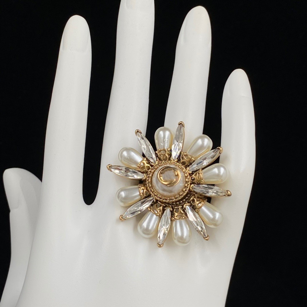 

Multi style Letter Ring Set with Zirconium Vintage Personality Opening Accessories Women