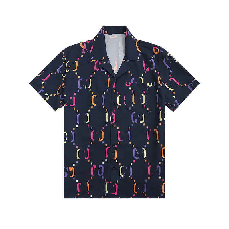 

2023 TT Mens Fashion Flower Tiger Print Shirts Casual Button Down Short Sleeve Hawaiian Shirt Suits Summer Beach Designer Dress Shirts M-3XL