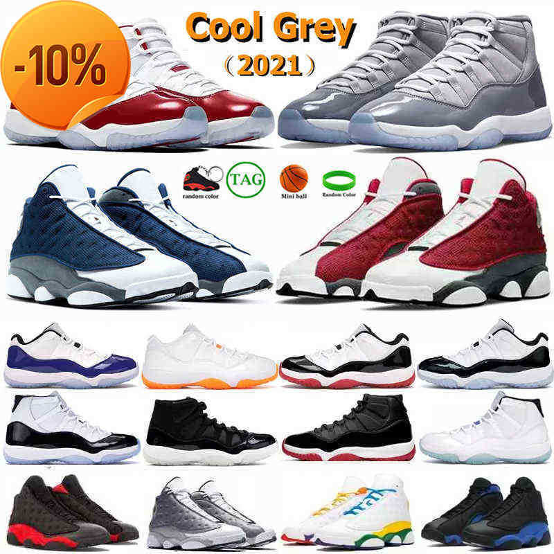 

Og Cool Grey Jumpman 11s 13s Basketball Shoes for Men Women 11 Cherry Pantone Mens Sneakers 13 Red Flint Womens Legend White Dark Powder Blu, Sku_34