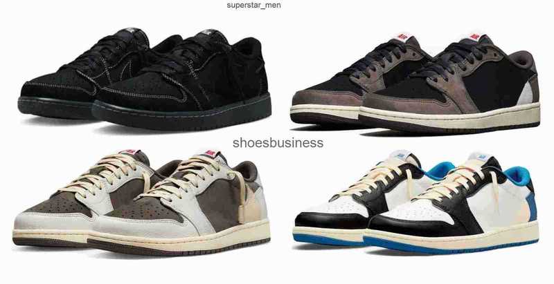 

Authentic Low OG Reverse Mocha Dark Shoes Fragment x Travis Scotts Black Phantom design 1 High TS SP Men Woman Sports Sneakers Military, 12